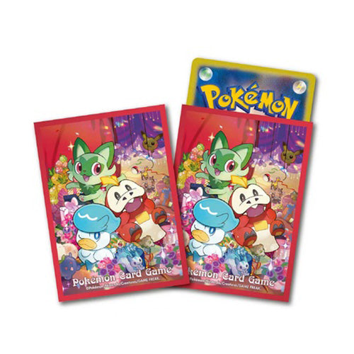 Pokemon TCG Card Sleeves Gift of Sprigatito Fuecoco Quaxly