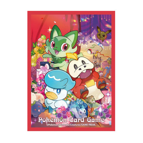 Pokemon TCG Card Sleeves Gift of Sprigatito Fuecoco Quaxly