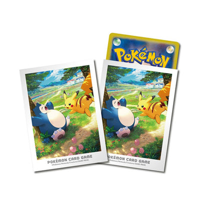 Pokemon TCG Card Sleeves Kanto's Adventure Pikachu & Snorlax