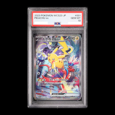 Pokemon TCG PSA10 Pikachu ex WCS23 001/030 World Championship 2023 in Yokohama