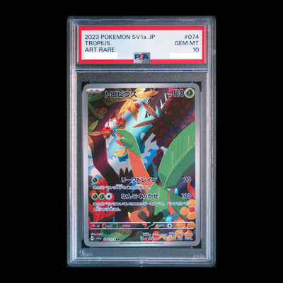 Pokemon TCG PSA10 Tropius 074/073 AR Triplet Beat SV1a 2023