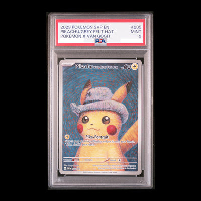 Pokemon TCG PSA9 Pikachu/Grey Felt Hat x Van Gogh SVP EN #085 2023